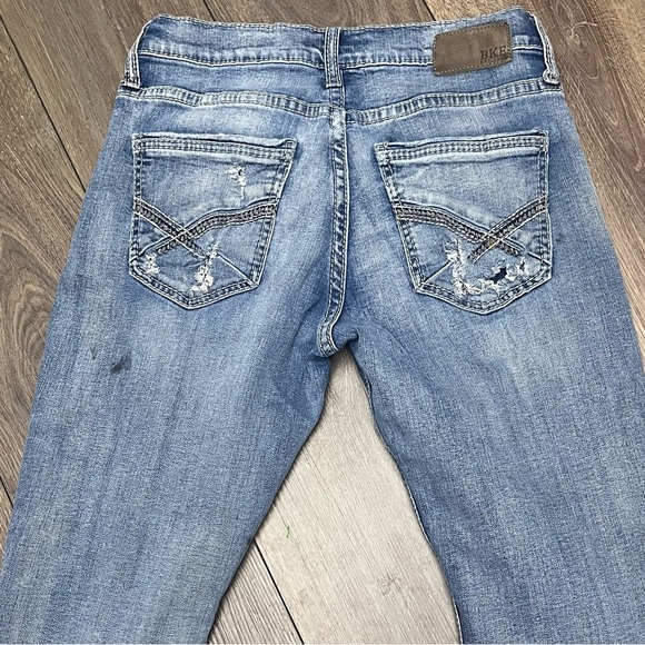 BKE Buckle Jake Straight Blue Distressed Paint Splatter  Distressed Men’s 32X32 - Picture 5 of 10